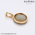 33112 Xuping novo estilo China atacado colorido moeda pingente popular mulheres jóias de ouro